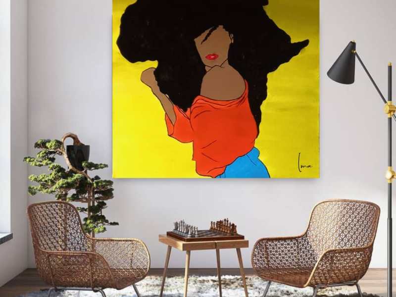 From Doodles to Canvas: Ima Udofot’s Journey Through Painting Life’s&nbsp;Patterns