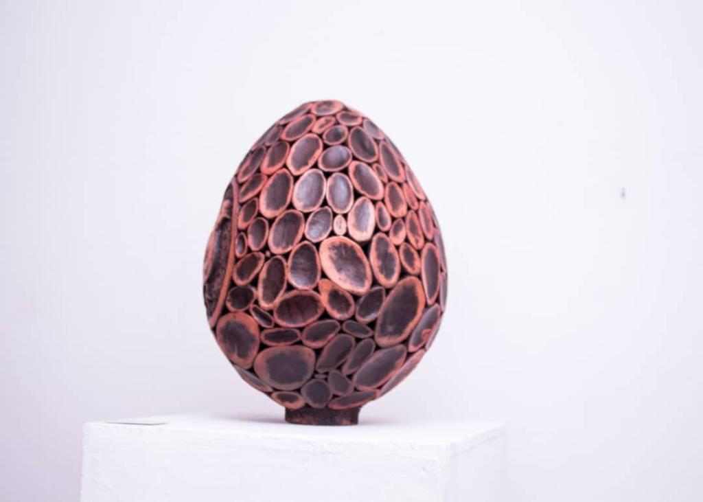 Fecundity (2021) Glazed and Polished, Clay, H 17' x W 12'
