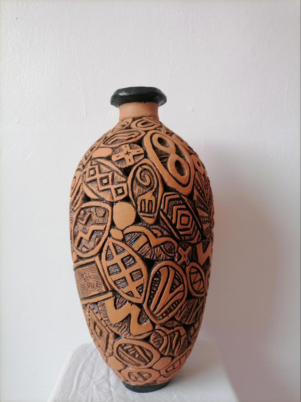 Pillar (2022) Glazed, Clay, H 19' x W 9'