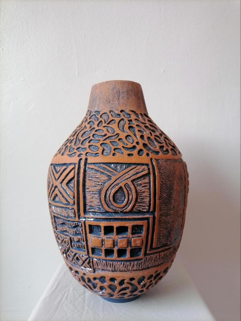 Wave (2022) Glazed, Clay, H 16' x W 10'